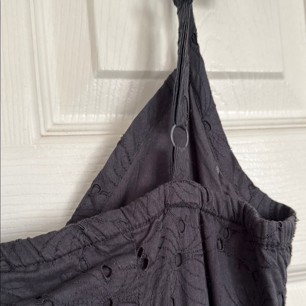 Gray Sleeveless Maxi Sundress with Spaghetti Straps - Picture 7 of 10